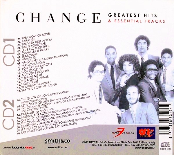 change greatest hits trasera Change – Greatest Hits & Essential Tracks Cd Doble