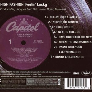 High Fashion – Feelin' Lucky Cd