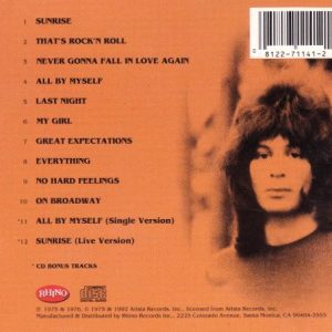 eric carmen usa trasera Eric Carmen – Eric Carmen Cd