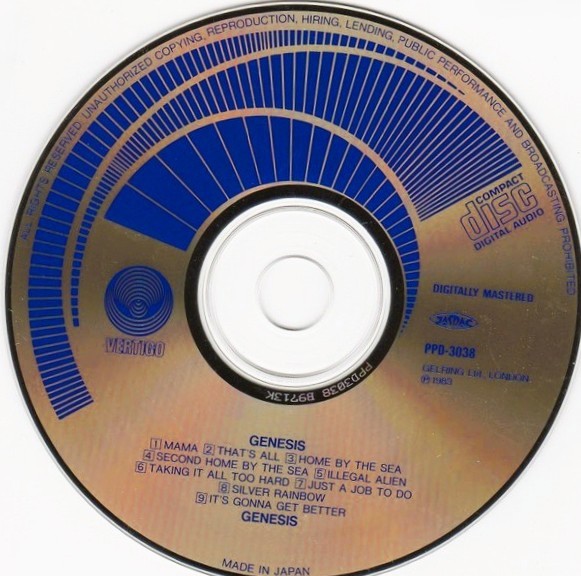 Genesis – Genesis Cd Japones