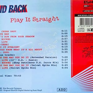 laid back play it 12 inch trasera Laid Back – Play It Straight Cd (Bonus Tracks : 2 versiones 12" de One Life)