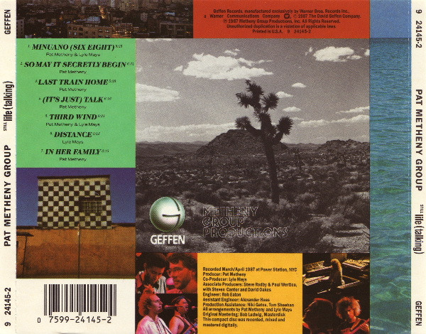 Pat Metheny Group – Still Life (Talking) Cd