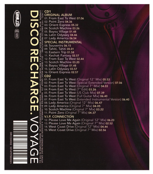 Voyage Disco discharge cd Voyage – Voyage Special Edition Cd (Bonus tracks : 12", Extended & Instrumentals)