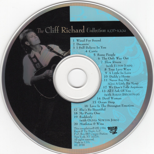 Cliff Richard – The Cliff Richard Collection 1976 - 1994 Cd