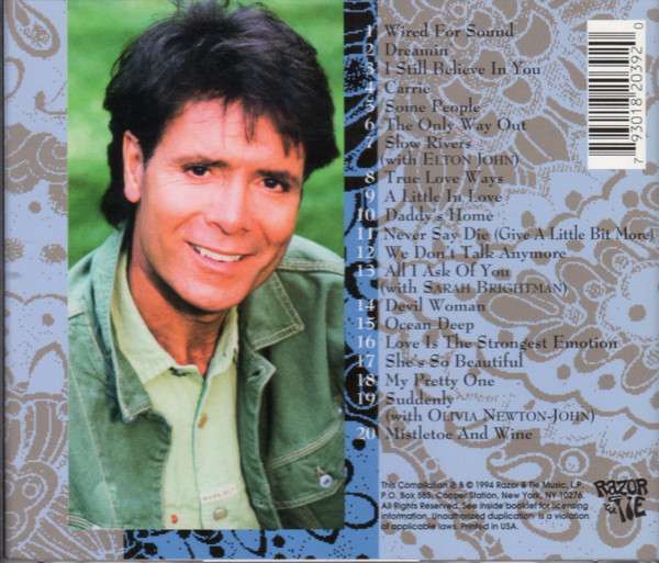 Cliff Richard – The Cliff Richard Collection 1976 - 1994 Cd