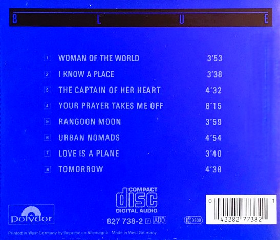 double blue West germany trasera Double – Blue Cd (AOR)