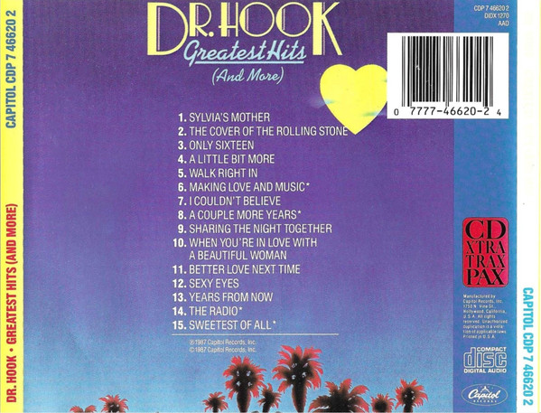 dr hook greatest trasera Dr. Hook – Greatest Hits (And More) Cd