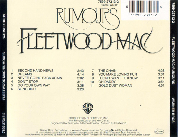 Fleetwood Mac – Rumours Cd