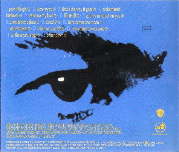 George Harrison – Best Of Dark Horse 1976-1989 Cd Japonés