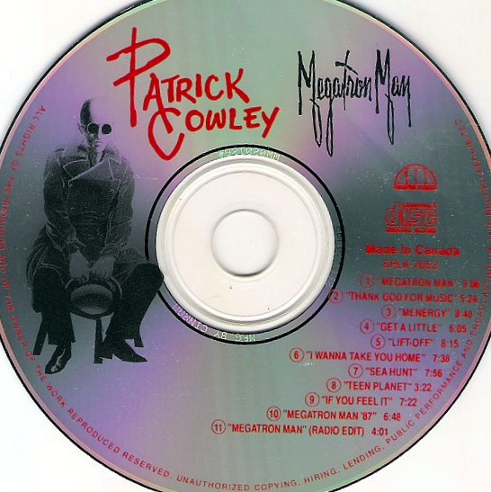 patrick cowley megatron cd Patrick Cowley – Megatron Man Cd (Jewel Case)