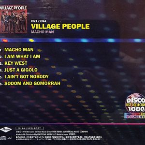 village people macho man JP trasera Village People – Macho Man Cd Japones