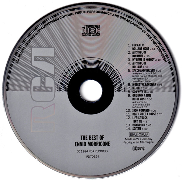 ennio morricone best of cd Ennio Morricone – The Best Of Cd (Original Versions)