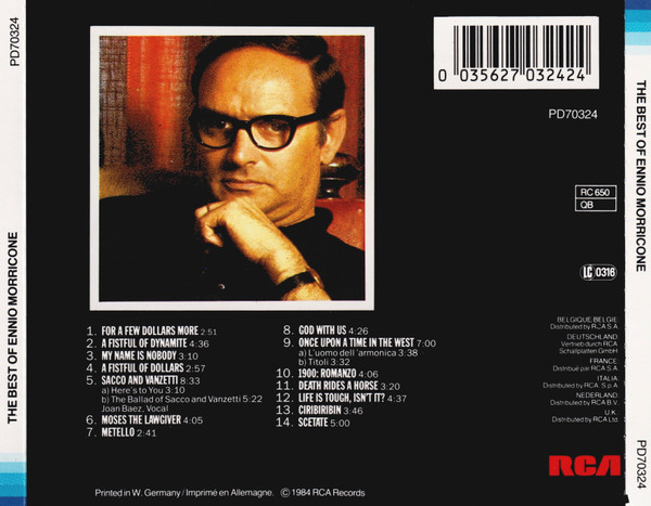 ennio morricone best of trasera Ennio Morricone – The Best Of Cd (Original Versions)