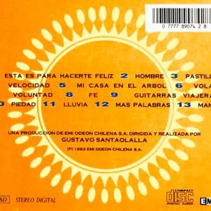 Jorge Gonzáles – Jorge Gonzáles Cd (Canadá 1993 / Bonus Track)