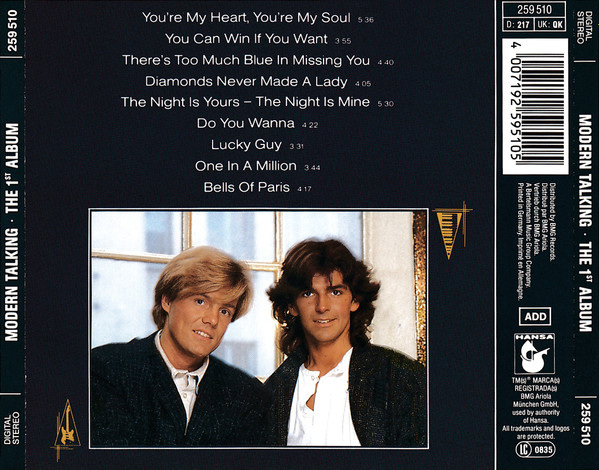 Modern Talking – The 1st Album Cd
