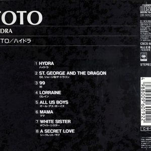 Toto – Hydra Cd Japonés (AOR)