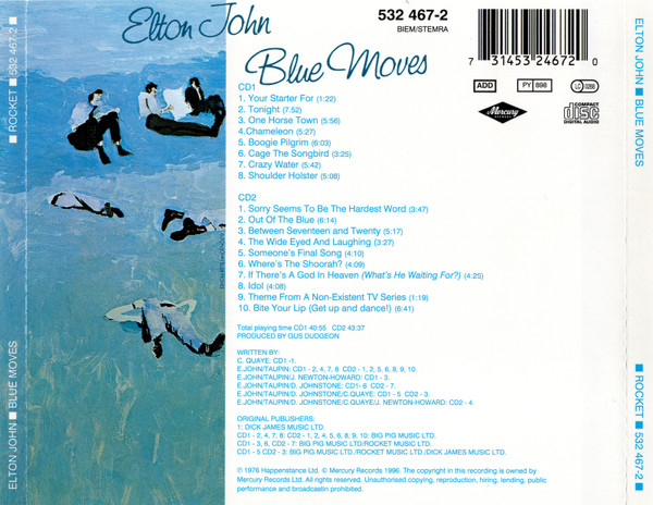 Elton John – Blue Moves Cd