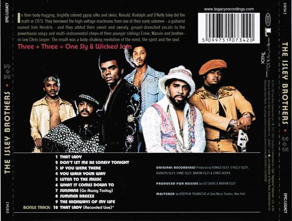 isley brothers 3+3 trasera The Isley Brothers – 3 + 3 Cd (Bonus Track)