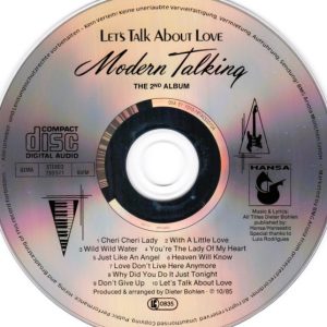 modern talking lets talk cd Modern Talking – Let's Talk About Love - The 2nd Album Cd