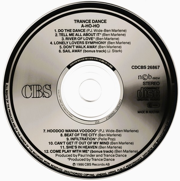 trance dance a ho ho cd Trance Dance – A-Ho-Ho Cd (Incluye Do The Dance)